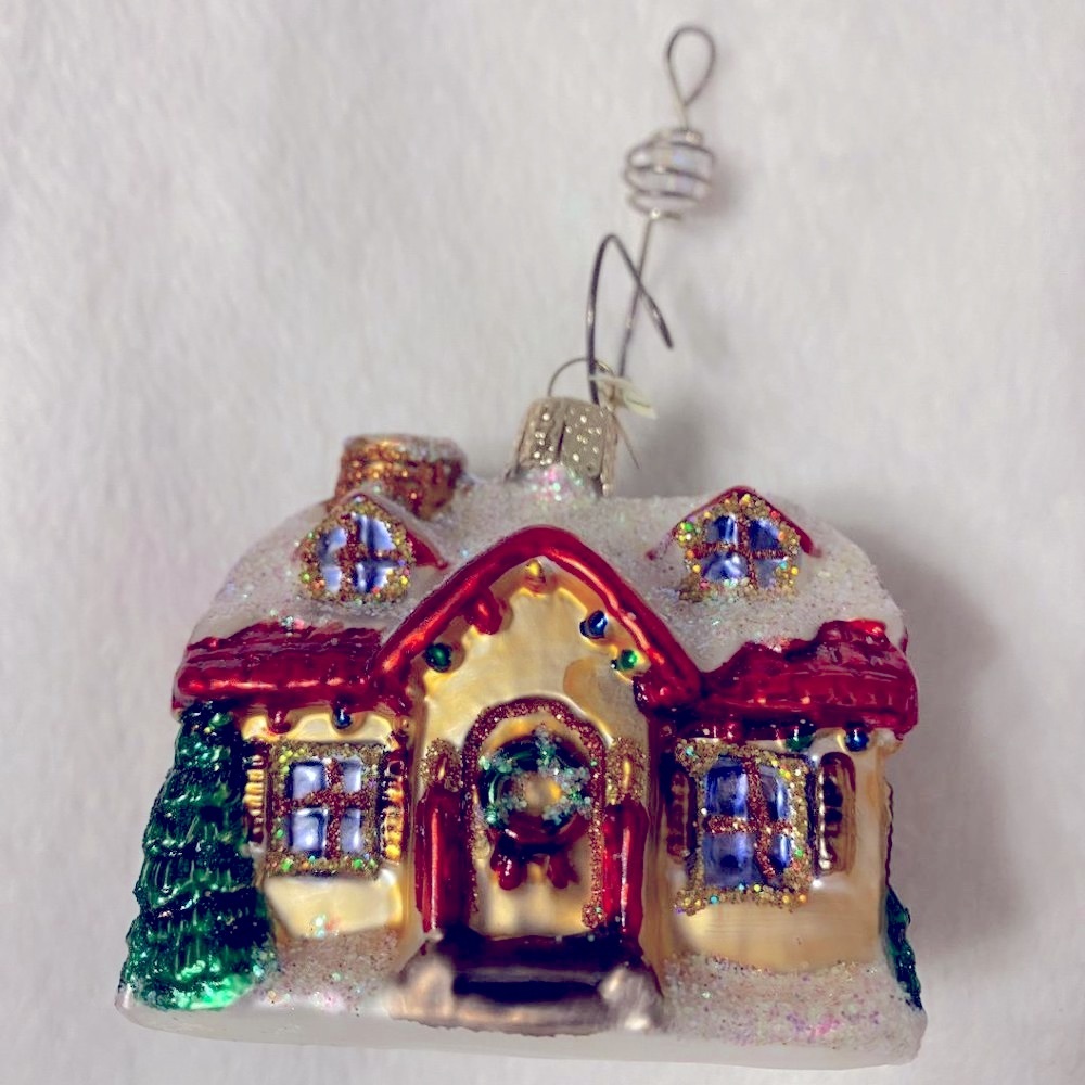 Old World Gingerbread Cottage Ornament